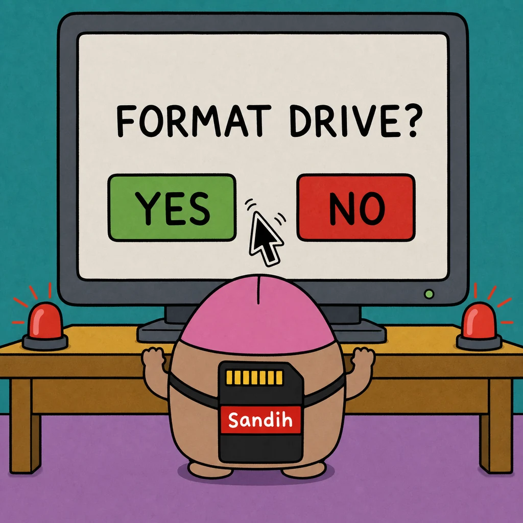 Format drive?: delete files or delete personality?